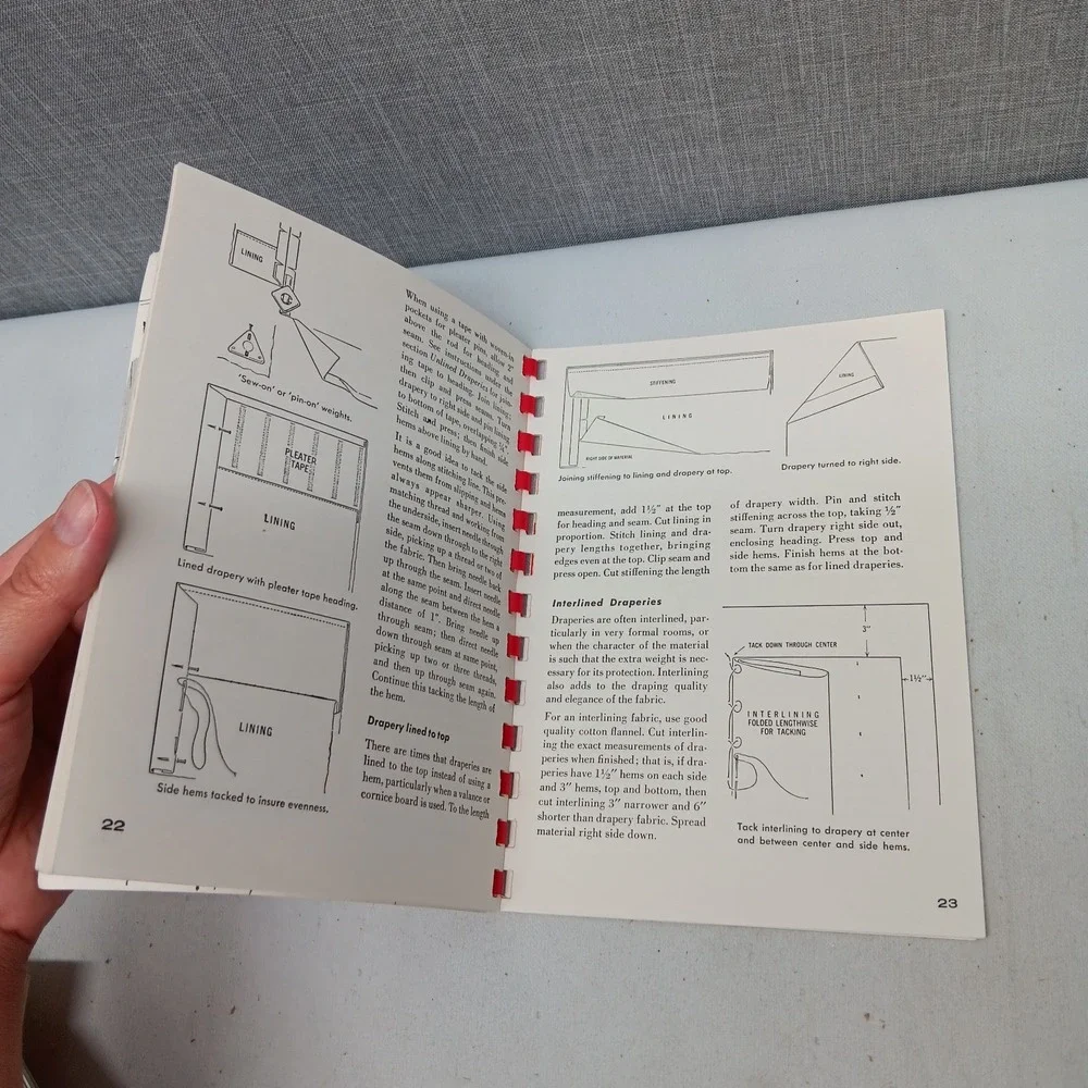 Singer Sewing Library How to Make Draperies Book 102 Vintage Curtain Guide USA